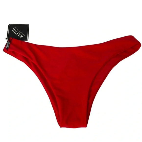 ZAFUL NWT Red Cheeky Bikini Bottom Size 6 - Picture 5 of 5